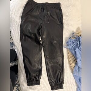 Marc New York leather joggers, size L